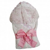 "МоёДитё" комплект нарядный шитьё для новорождённых розовый 127Ш-2С (весна-осень) "Вербена"