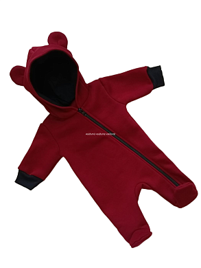 "МоёДитё" комбинезон с ушками бордовый КБ160 "Магнолия"  ? Одинцово